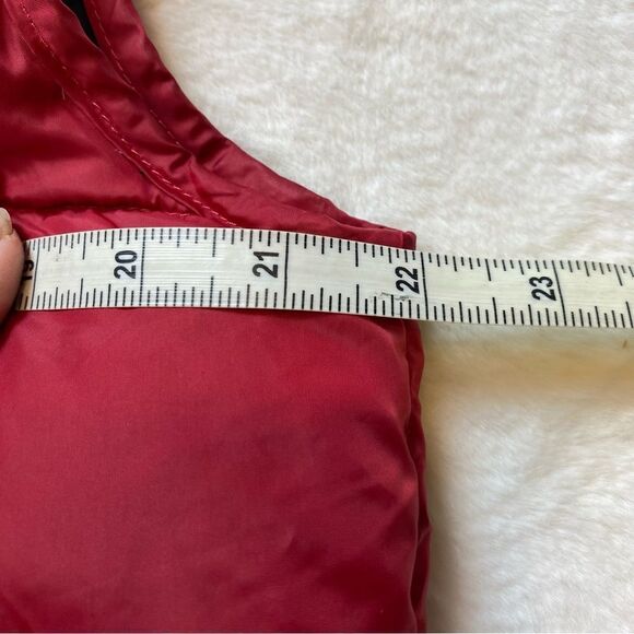L.L. Bean Reversible Down Filled Puffer Vest Red/Black Size Small - Picture 14 of 15
